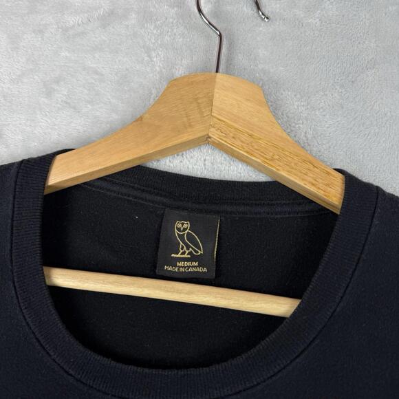 OVO Drake October's Very Own OG Owl Crewneck T-Shirt size M Canada Made Hip Pop - Picture 3 of 8